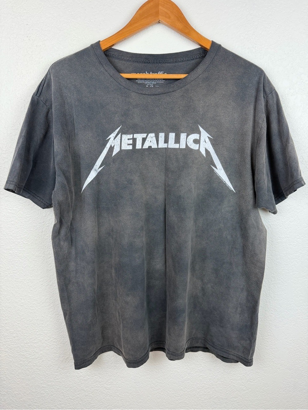 Metallica Short-Sleeve Tee Vintage Like Washed Gray